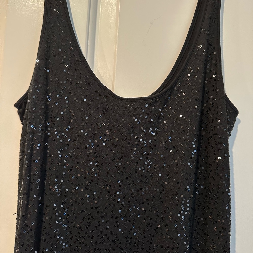 Express sequin little black dress. - Picture 2 of 4